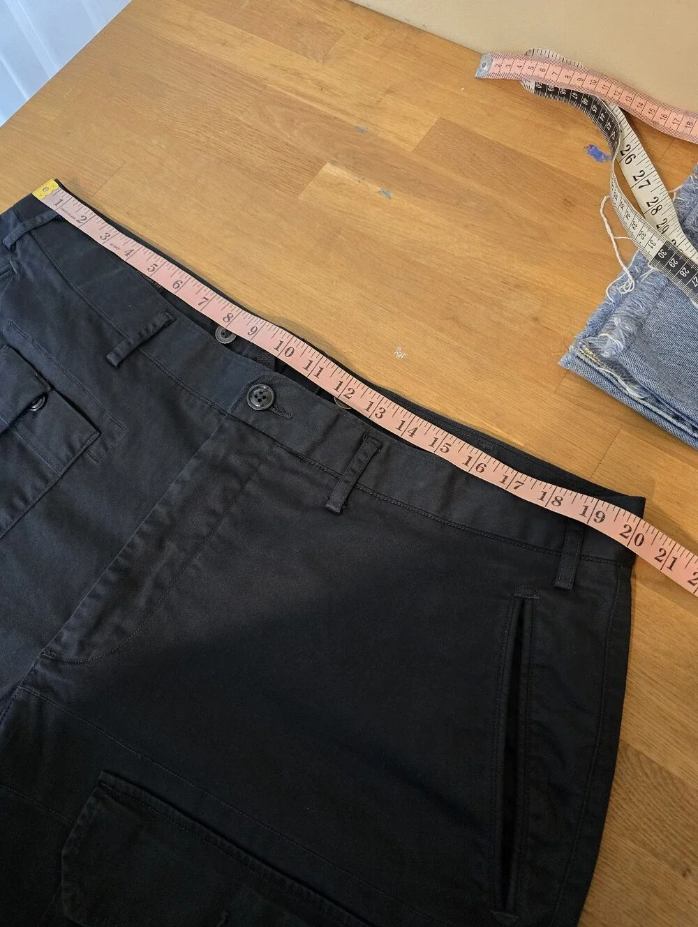 Polo Ralph Lauren MIL-J-4883A Cargo Pants Black Tapered Fit Cuffed 40